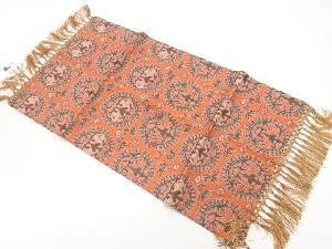 円文白虎朱雀錦織出し卓布